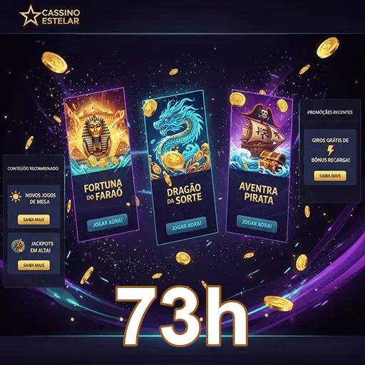 Jogadores se divertindo na plataforma 73h de entretenimento