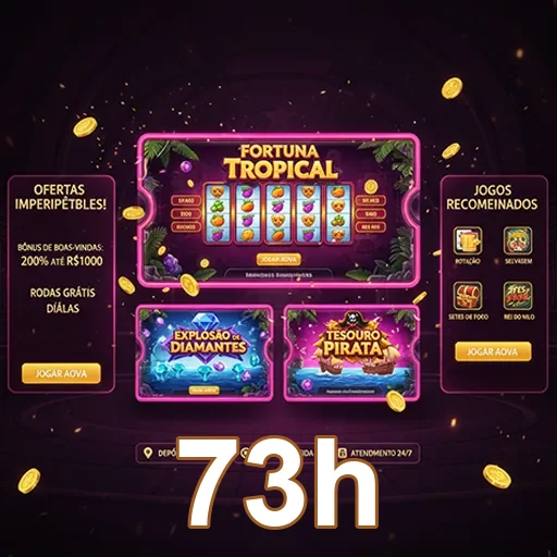 Serviços VIP da 73h com tema tropical, destacando luxo e exclusividade em ambientes paradisíacos.